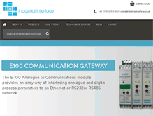 Tablet Screenshot of industrialinterface.co.uk
